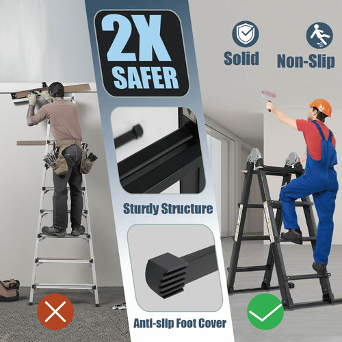 Louak&Hiron 4 x 4 Multifunktionsleiter