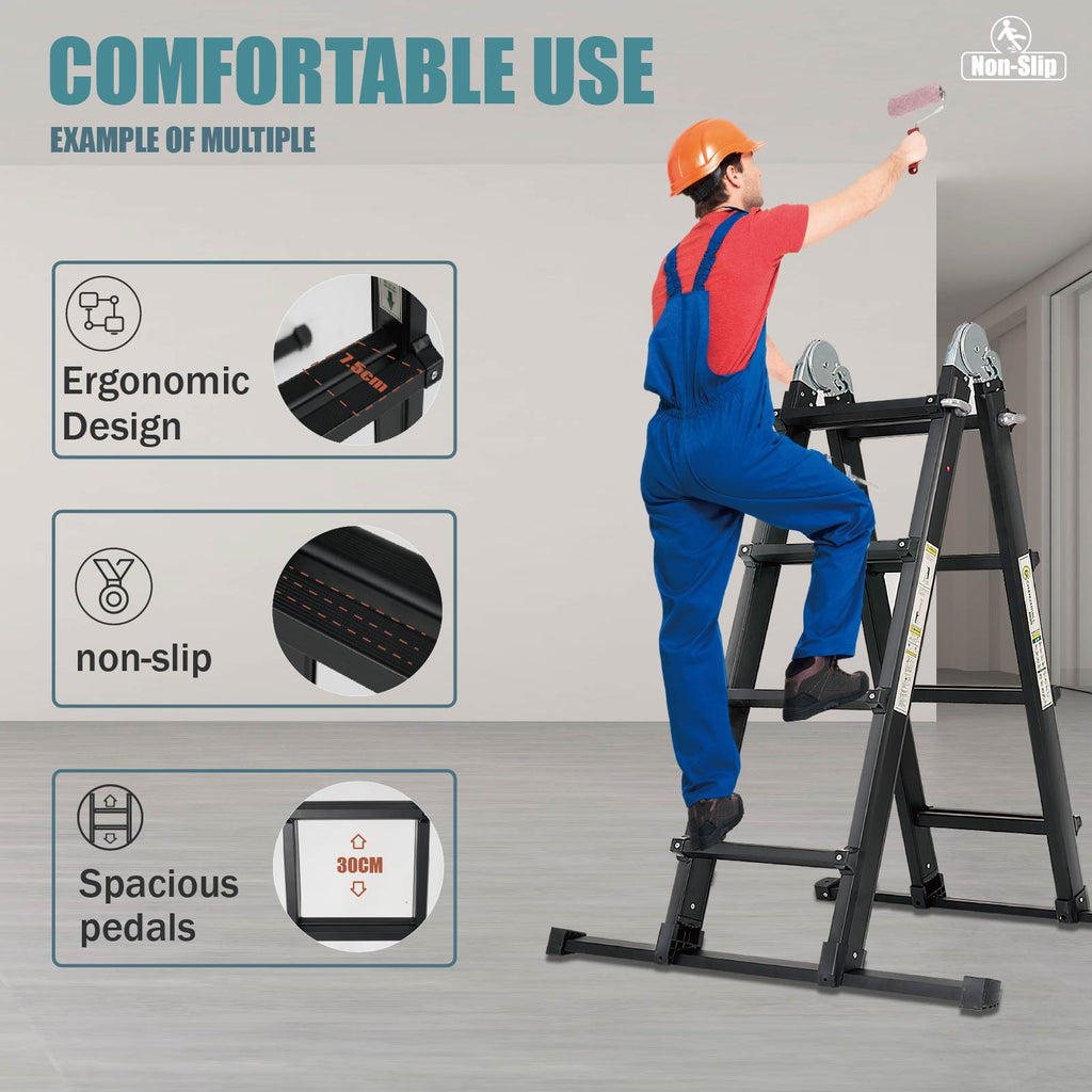 Louak&Hiron 4 x 4 Multifunktionsleiter