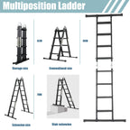 Louak&Hiron 4 x 4 Multifunktionsleiter