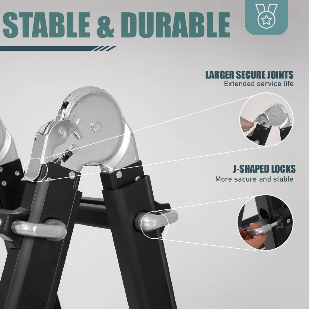 Louak&Hiron 4 x 4 Multifunktionsleiter