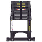 Louak&Hiron 4,4 m Schwarz Teleskopleiter Leiter