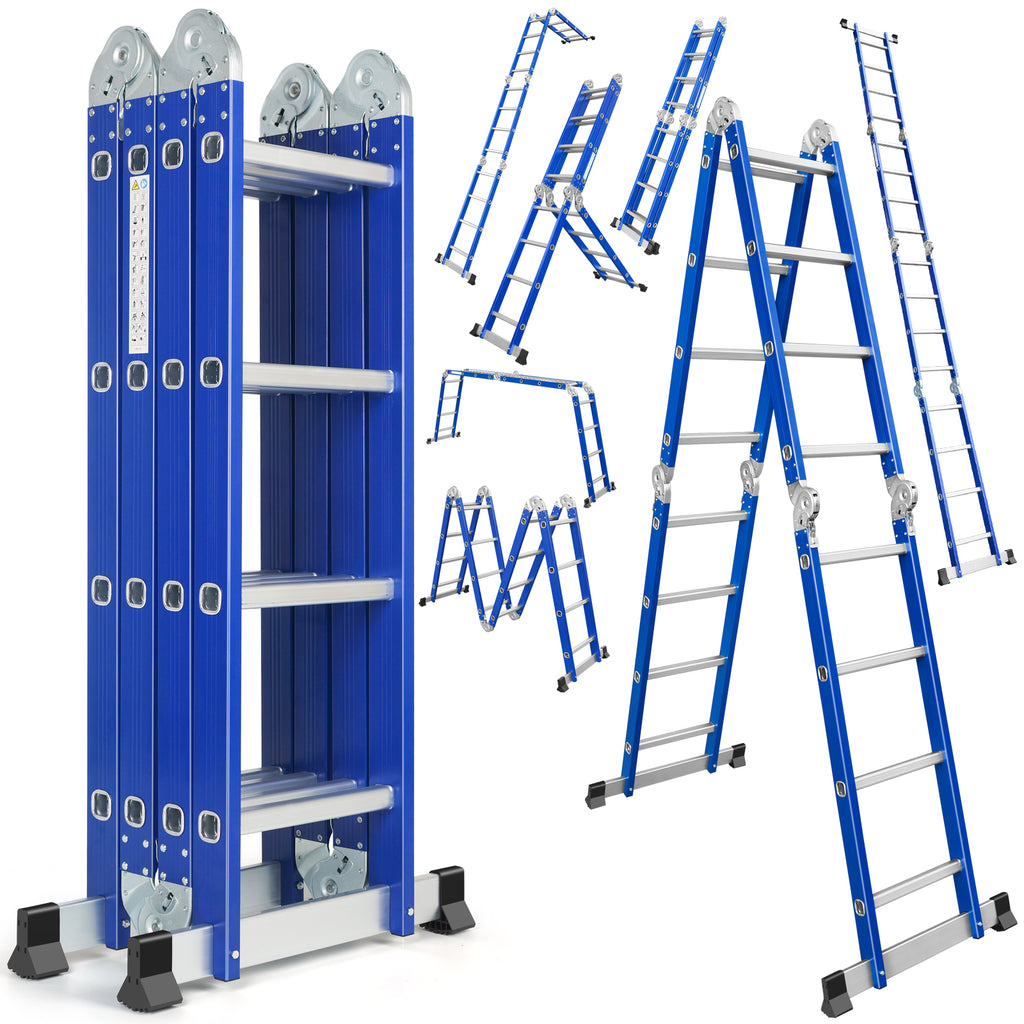 Louak&Hiron 4,7 m Stufen Multifunktionsleiter 4x4