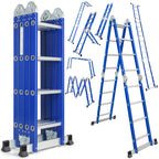 Louak&Hiron 4,7 m Stufen Multifunktionsleiter 4x4