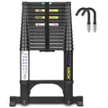 Louak&Hiron 4,4 m Schwarz Teleskopleiter Leiter