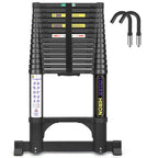 Louak&Hiron 4,4 m Schwarz Teleskopleiter Leiter