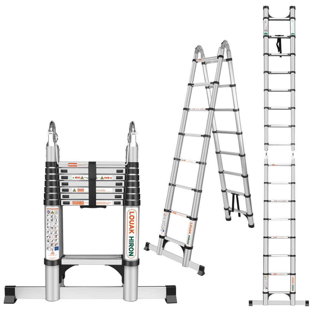 Louak&Hiron 5 m Multifunktionsleiter 2.5m+2.5m
