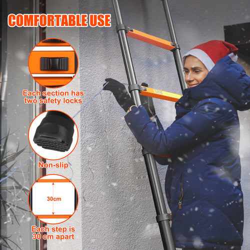 Louak&Hiron 3,2 m Teleskopleiter Leiter