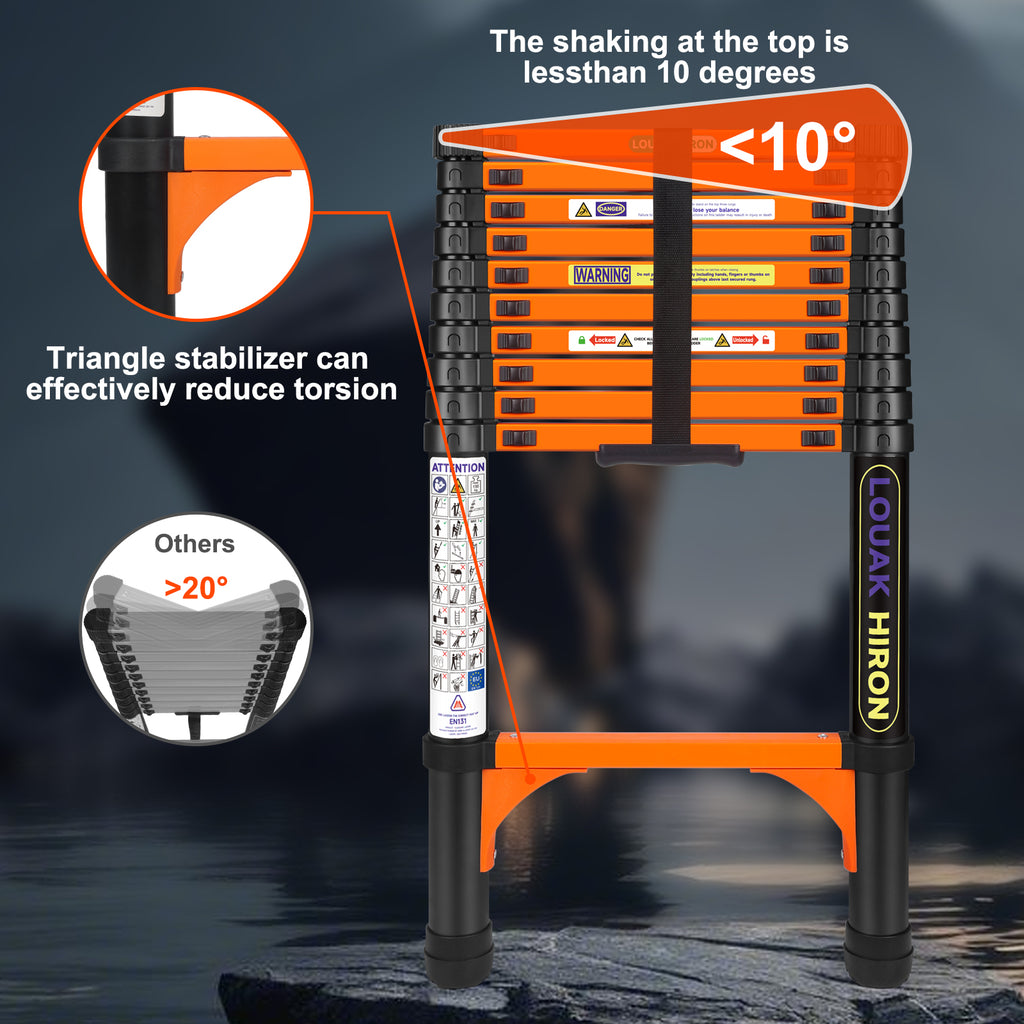 Louak&Hiron 3,2 m Teleskopleiter Leiter