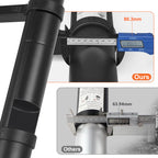 Louak&Hiron 4,4 m Schwarz Teleskopleiter Leiter