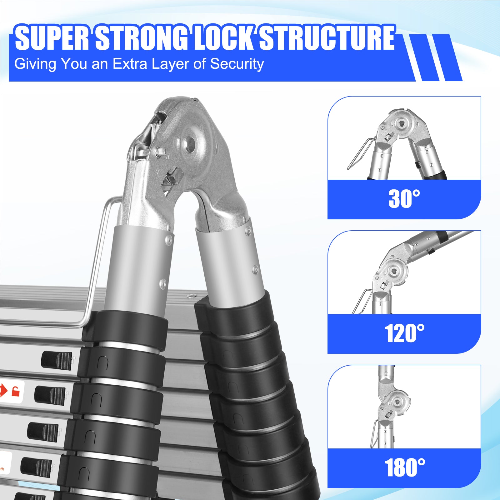 Louak&Hiron 5 m Multifunktionsleiter 2.5m+2.5m