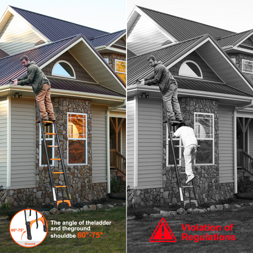 Louak&Hiron 3,2 m Teleskopleiter Leiter