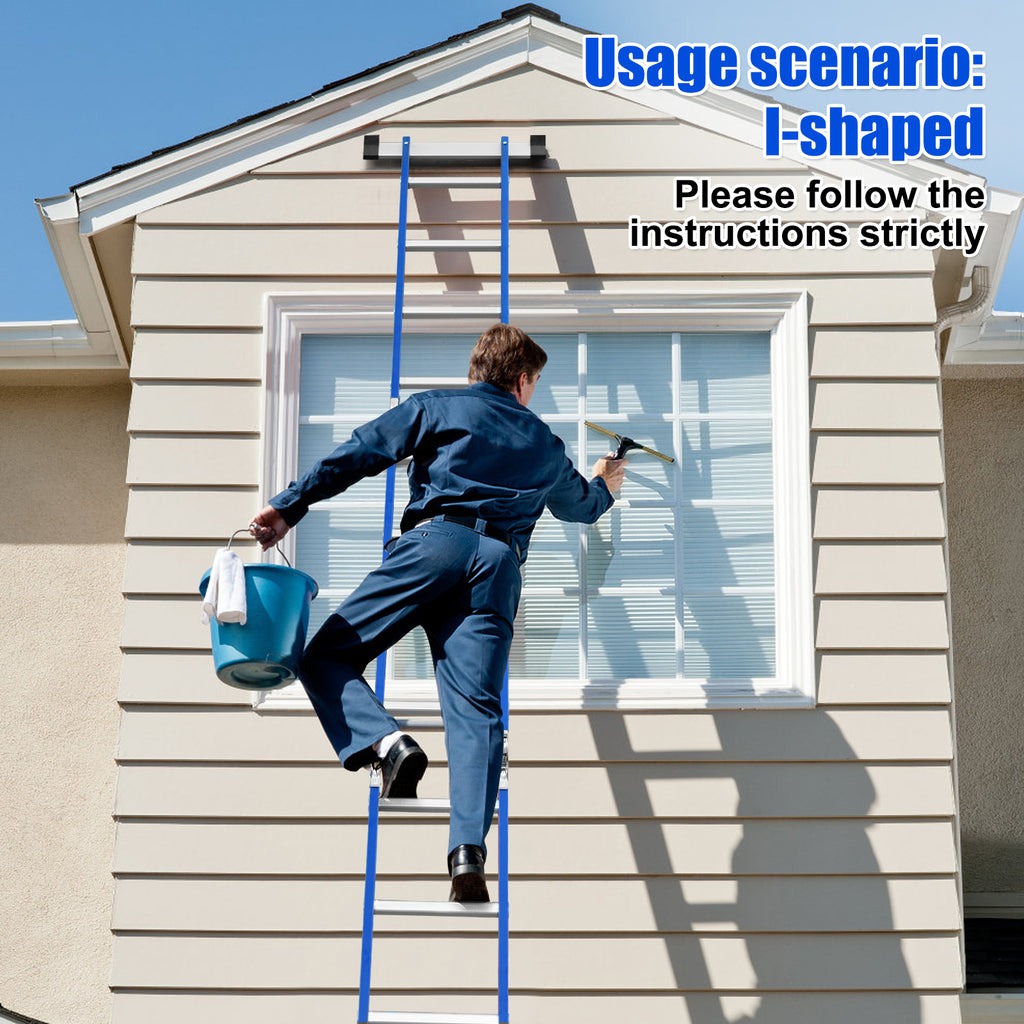 Louak&Hiron 4,7 m Stufen Multifunktionsleiter 4x4