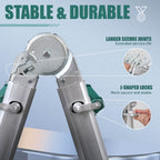 Louak&Hiron 5,1 m Multifunktionsleiter 4x5