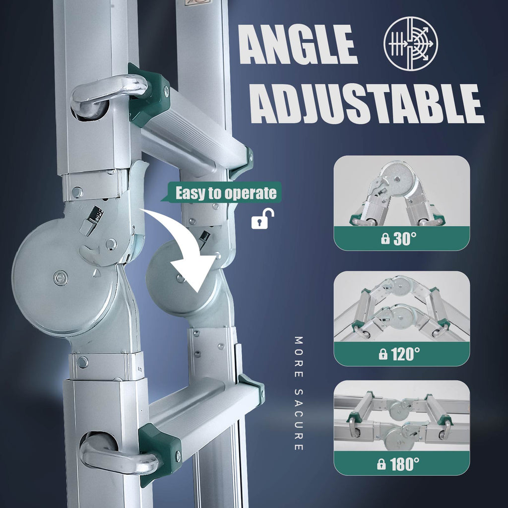 Louak&Hiron 5,1 m Multifunktionsleiter 4x5