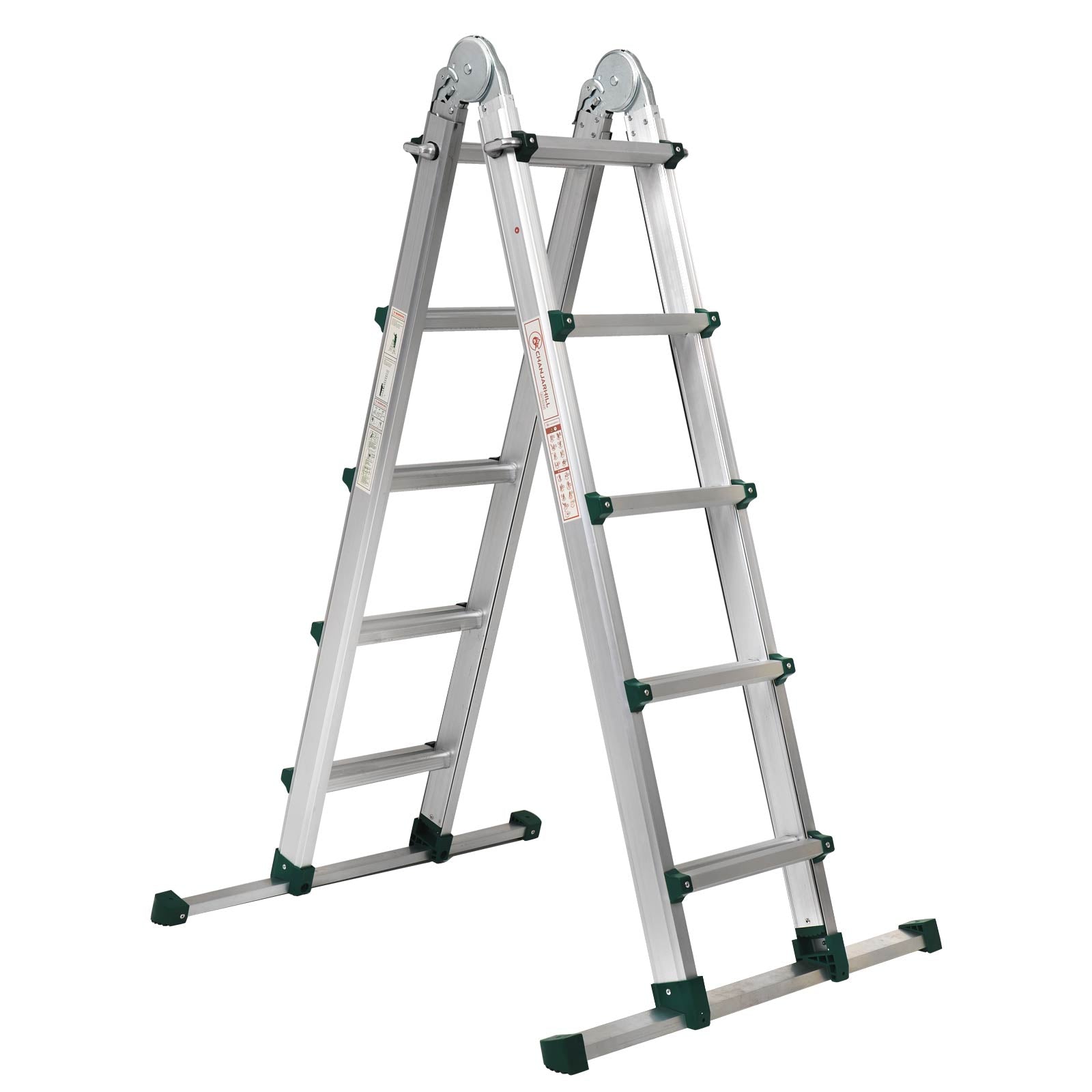 Louak&Hiron 5,1 m Multifunktionsleiter 4x5