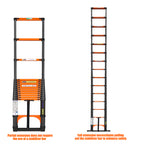 Louak&Hiron 3,8 m Teleskopleiter Leiter