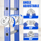 Louak&Hiron 4,7 m Stufen Multifunktionsleiter 4x4