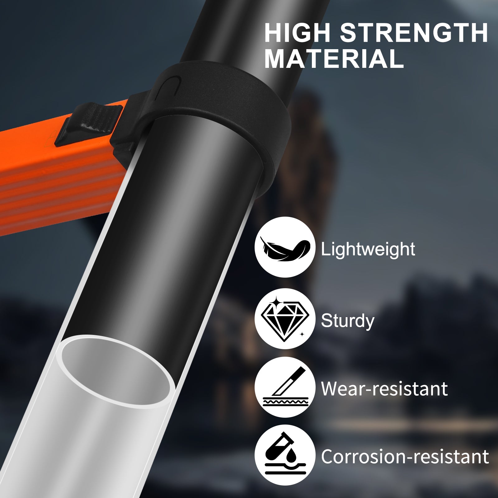 Louak&Hiron 3,2 m Teleskopleiter Leiter