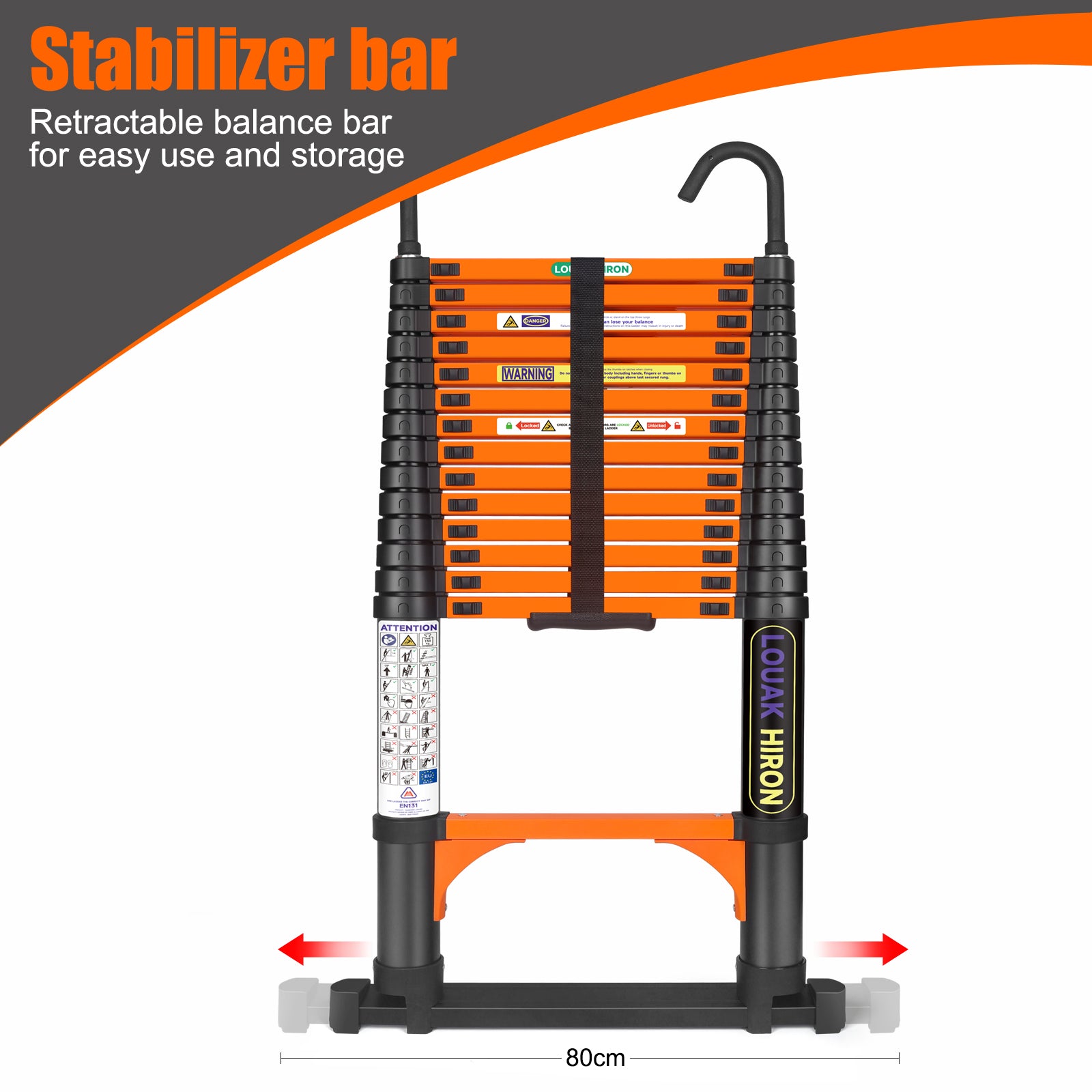 Louak&Hiron 4,4 m Teleskopleiter Leiter
